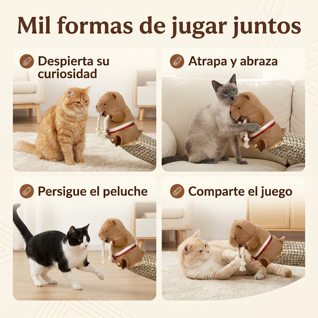 Formas de jugar con el peluche Bite-Me Buddy